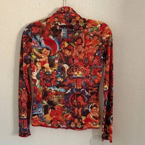 Jean Paul Gaultier JPG Jeans 1990 Propaganda Long Sleeve - Picture 3 of 4